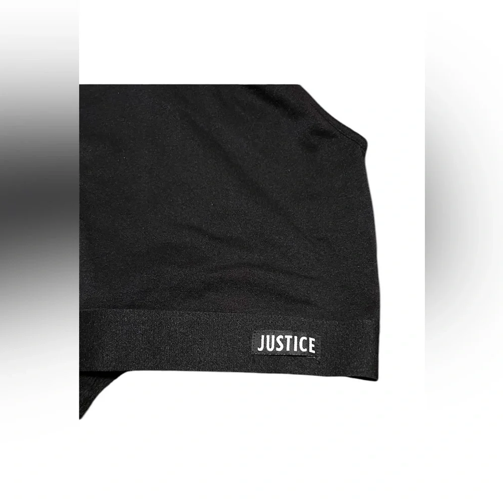 Justice Girls Black & White Tie Dye Athletic 2-Pack Sports Bra Active Wear 34